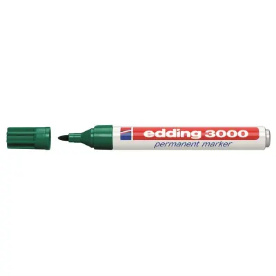 EDDİNG 3000 YEŞİL PERMANENT MARKER KALEM (2000) (Best)