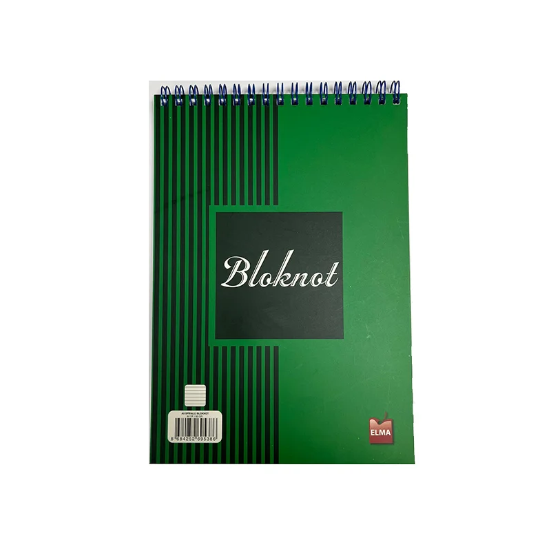 ELMA A5 SPİRALLİ ÇİZGİLİ BLOKNOT 60 yp. (Best)