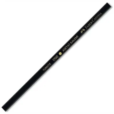 FABER 1700 ASETAT KALEMİ AĞAÇ SİYAH 52451700070 (Best)