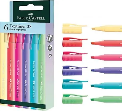 FABER FOSFORLU KALEM 38 PASTEL 6 LI POŞET 301582180 (Best)