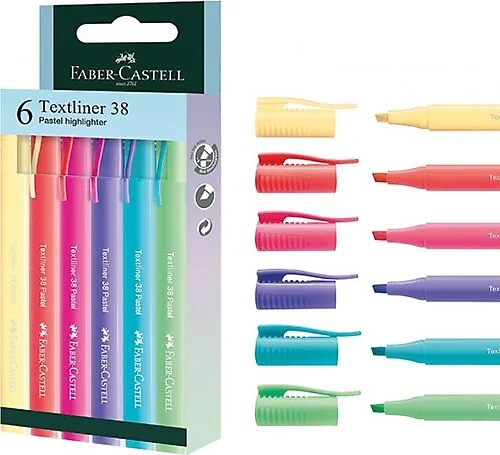 FABER FOSFORLU KALEM 38 PASTEL 6 LI POŞET 301582180 (Best)