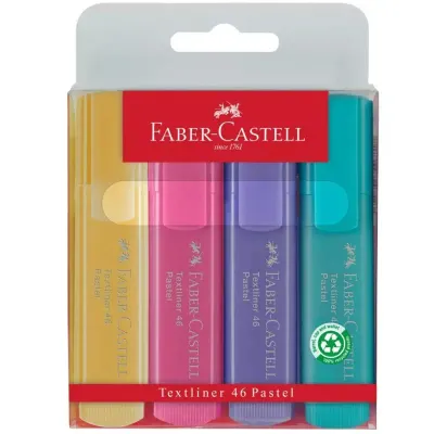FABER FOSFORLU KALEM 4 LÜ PASTEL RENKLER 154610 (Best)