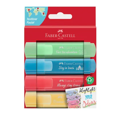 FABER FOSFORLU KALEM K 46 PASTEL RENK 4 LÜ 302546250 (Best)