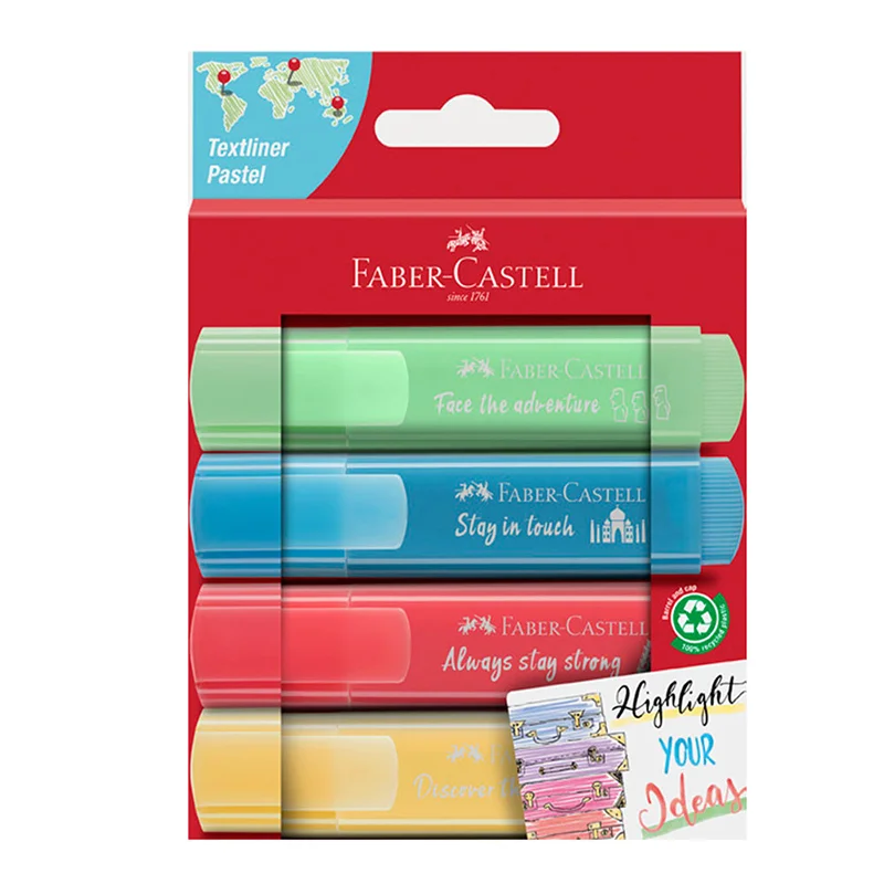 FABER FOSFORLU KALEM K 46 PASTEL RENK 4 LÜ 302546250 (Best)