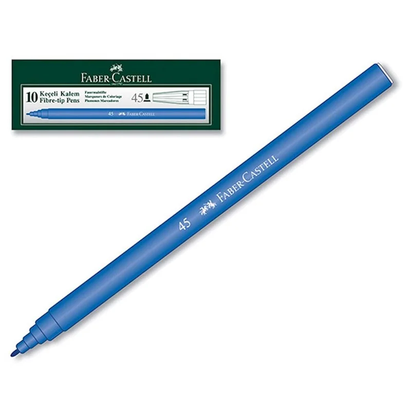 FABER MAVİ KEÇELİ KALEM 45  155001 (Best)