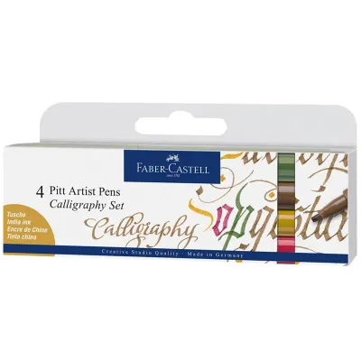 FABER PITT KALİGRAFİ KALEM 4 LÜ SET 167505 (Best)