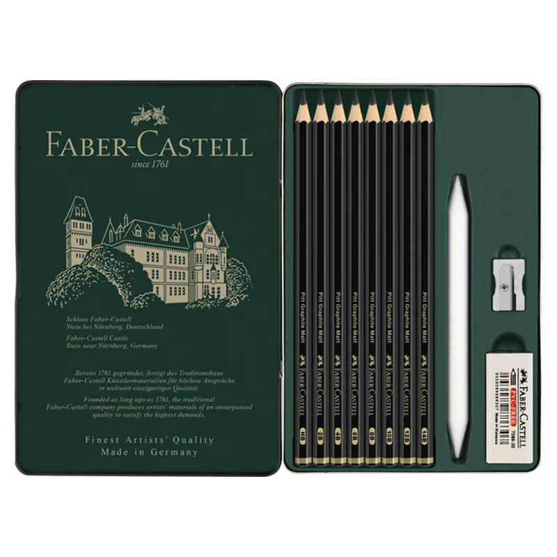 FABER PITT MATT DERECELİ KALEM 11 PARÇA SET 65115220 (Best)