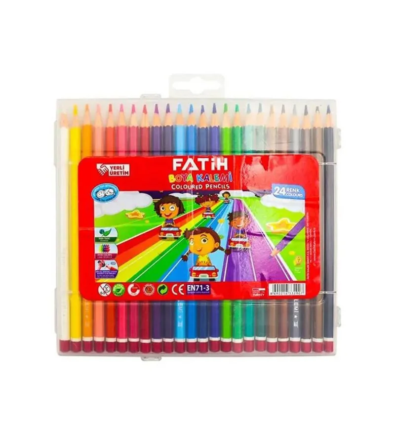 FATİH 24 RENK ÇANTALI KURU BOYA 33290 (Best)