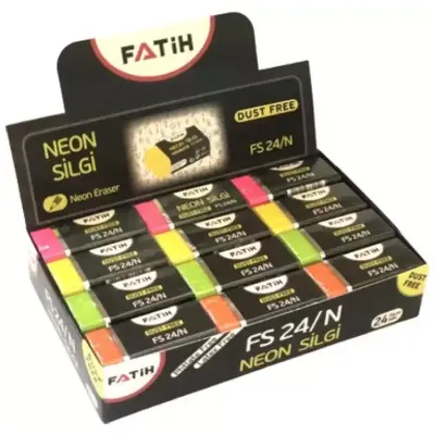 FATİH FS24 NEON RENKLİ SİLGİ 24 LÜ 36025 (KAMPANYALI) (Best)