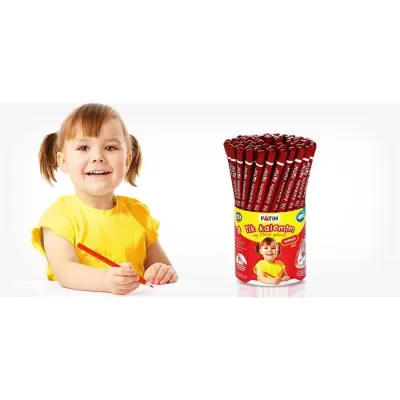FATİH JUMBO ÜÇGEN İLK KALEMİM KIRMIZI KALEM 72 Lİ 30000 (Best)