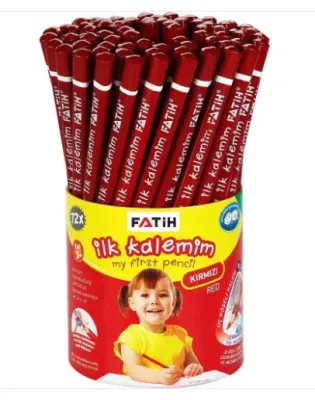 FATİH JUMBO ÜÇGEN KIRMIZI/SİYAH KALEM 72Lİ 30010 (Best)