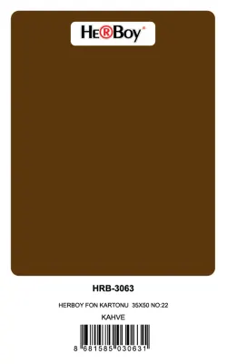 HERBOY FON KARTONU 35X50 NO:22 KAHVE 100 LÜ HRB-3063 (Best)