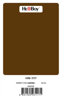 HERBOY FON KARTONU 50x70 KAHVE NO:22 160 GR 100 LÜ HRB-3117 (Best)