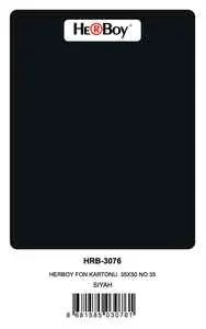 HERBOY FON KARTONU 50x70 SİYAH NO:35 160 GR 100 LÜ HRB-3105 (Best)