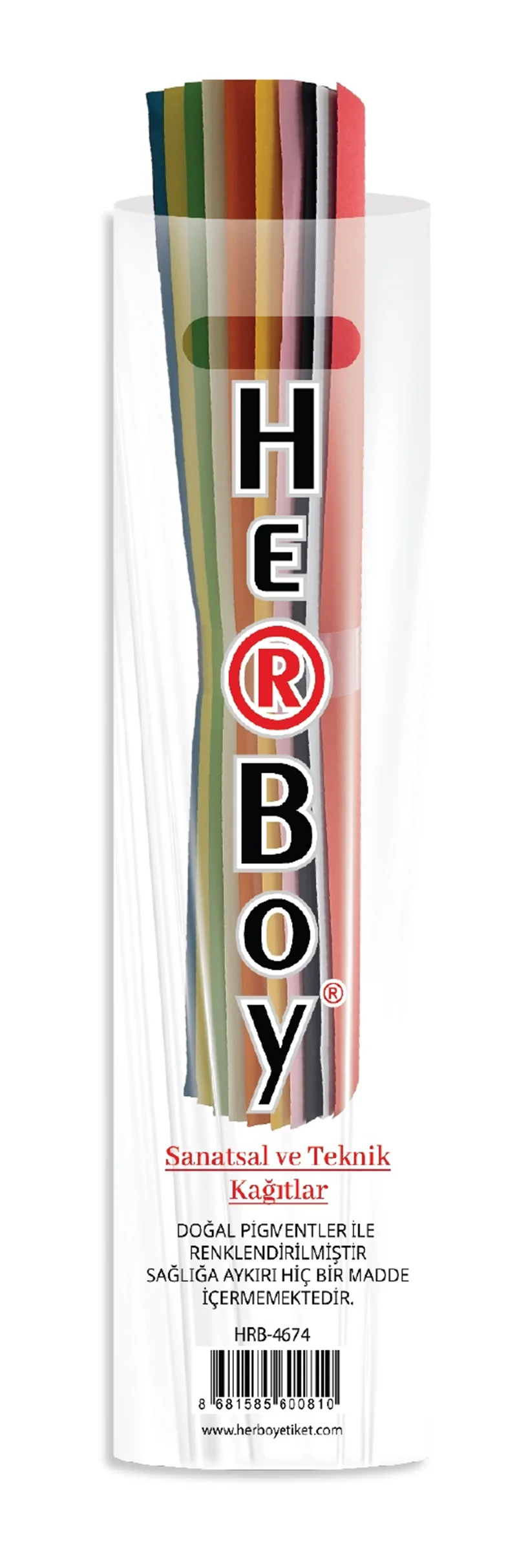 HERBOY RULO FON KARTONU 10 RENK 120 gr.50X70 HRB39669 (Best)
