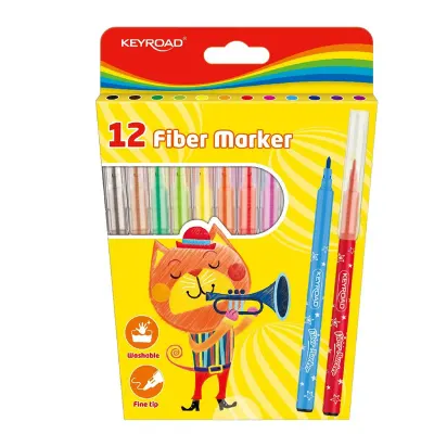 KEYROAD 12 RENK KEÇELİ KALEM KR971587 281590(KAMPANYA) (Best)