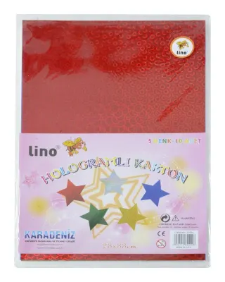 LINO 2709J HOLOGRAM KAĞIT 23x33 cm 10 LU (Best)