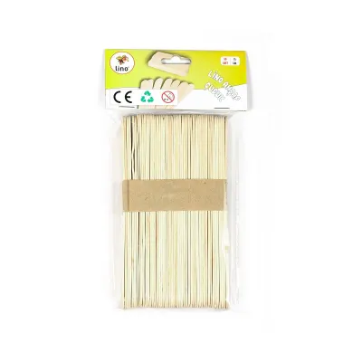LINO RBZ-030 AHŞAP ÇUBUK NATUREL GENİŞ 15 CM 50 Lİ (Best)