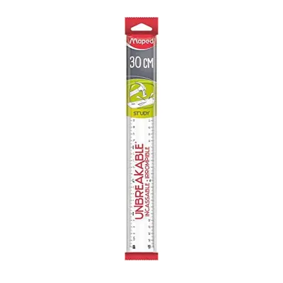 MAPED 245620 30 cm ESNEK PLASTİK CETVEL ŞEFFAF (Best)