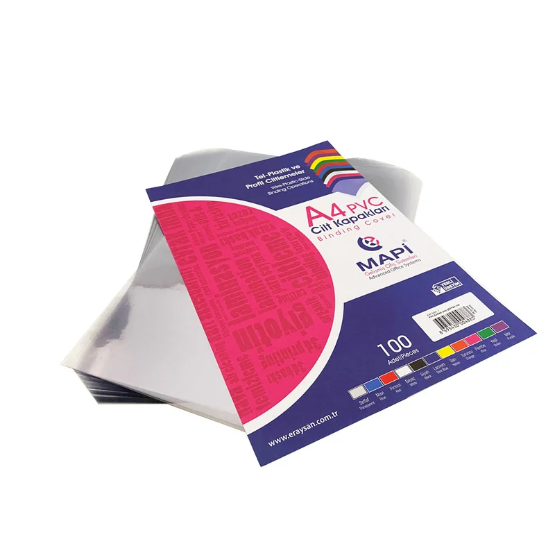 MAPİ A4 PVC CİLT KAPAĞI ŞEFFAF 160mic.2040250 (KAMPANYA) (Best)