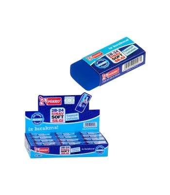 MİKRO 2B-24SS SOFT SINAV SİLGİSİ 24 LÜ (Best)