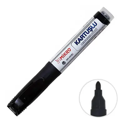 MİKRO MR-6019 KARTUŞLU SİYAH TAHTA KALEMİ (Best)