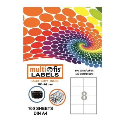 MULTİOFİS 105x74 mm LASER ETİKET 5374 (Best)