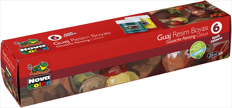 NOVA COLOR 6 RENK GUAJ BOYA ŞİŞE NC-113 (Best)