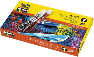 NOVA COLOR 7 RENK AKRİLİK BOYA TÜP 7 gr NC-288 (Best)