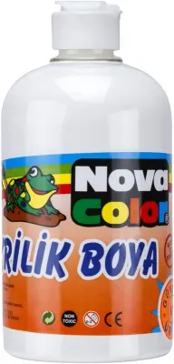 NOVA COLOR AKRİLİK BOYA 500 ml BEYAZ NC-385 (Best)