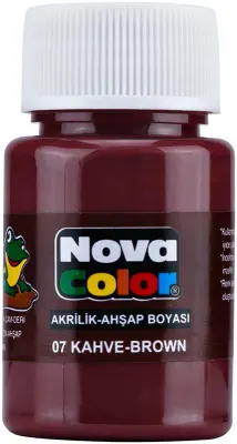 NOVA COLOR AKRİLİK BOYA KAHVE ŞİŞE NC-175 (Best)
