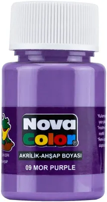 NOVA COLOR AKRİLİK BOYA MOR ŞİŞE NC-177 (Best)