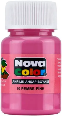 NOVA COLOR AKRİLİK BOYA PEMBE ŞİŞE NC-178 (Best)