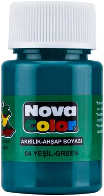 NOVA COLOR AKRİLİK BOYA YEŞİL ŞİŞE NC-172 (Best)