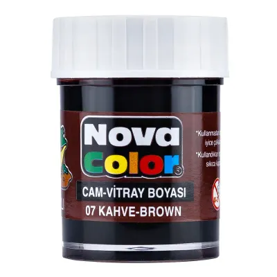 NOVA COLOR CAM BOYASI KAHVERENGİ SU BAZLI NC-155 (Best)