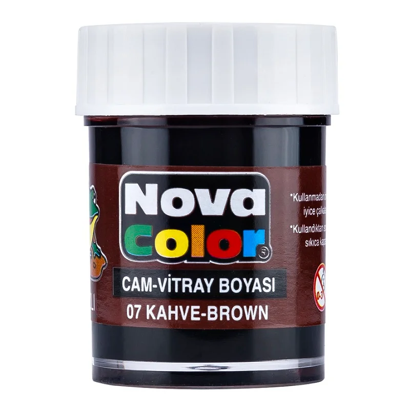 NOVA COLOR CAM BOYASI KAHVERENGİ SU BAZLI NC-155 (Best)