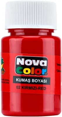 NOVA COLOR KUMAŞ BOYASI KIRMIZI NC-160 (Best)