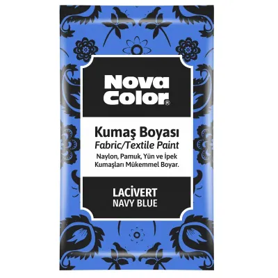 NOVA COLOR TOZ KUMAŞ BOYASI LACİVERT 12 GR NC-909 (Best)