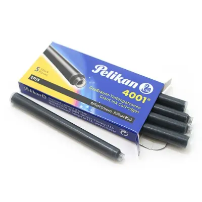 PELİKAN DOLMA KALEM TÜPÜ DEV 5 Lİ SİYAH 310615 (Best)