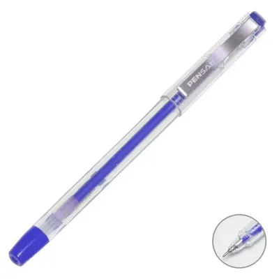 PENSAN 6405 MY-KING GEL MAVİ KALEM METAL KLİPS (Best)