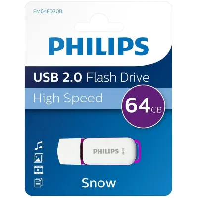 PHILIPS 64 GB USB2.0 BELLEK FM64FD70B (Best)