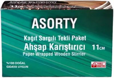 ASORTY KARIŞTIRICI 2033 AHŞAP 500 LÜ KUTU 11 CM 20 Lİ 014749
