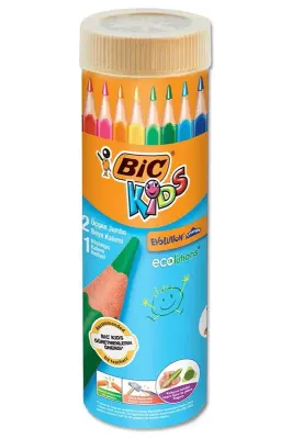 BİC EVOLUTION 12+1 ÜÇGEN JUMBO TÜP KURU BOYA 958192 (Best)