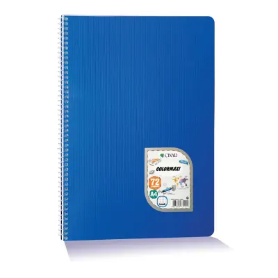 ÇINAR COLORMAXI A4 96 YP DÜZ PP KAPAK SPİRALLİ DEFTER 73003 (Best)