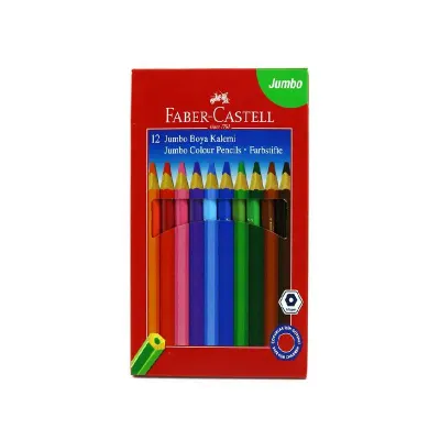 FABER 12 RENK JUMBO KURU BOYA TAM BOY 5171951000 (Best)