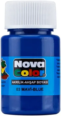 NOVA COLOR AKRİLİK BOYA MAVİ ŞİŞE NC-171 (Best)