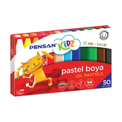 PENSAN KİDZ 12 RENK PASTEL BOYA 98060 (Best)
