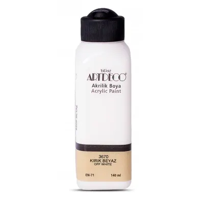 ARTDECO AKRİLİK BOYA 140 ML KIRIK BEYAZ 070R-3670 (Best)