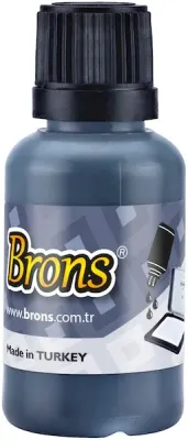 BRONS ISTAMPA MÜREKKEBİ 30 CC SİYAH BR-314