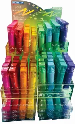 GIPTA FOSFORLU KALEM PICKPEN SHINE 8 RENK 192 Lİ STAND F1700